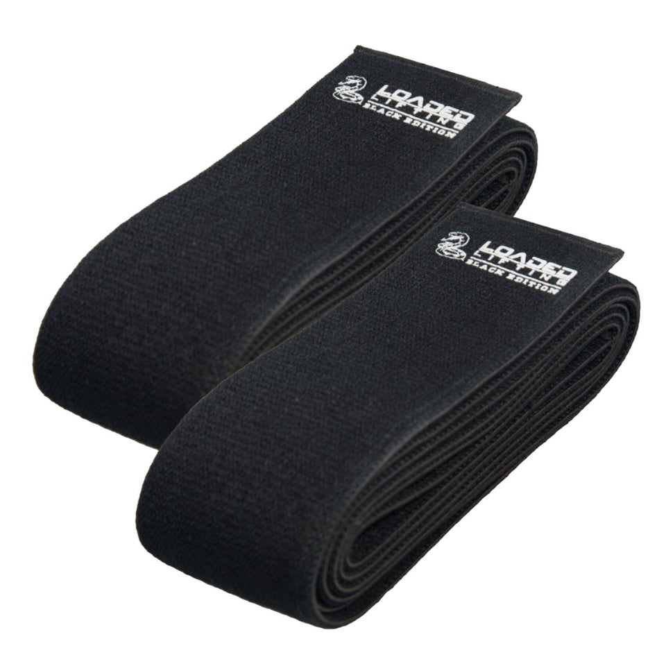 Loaded Lifting knee wraps 2.5m Death Adder Knee Wraps - Black Edition